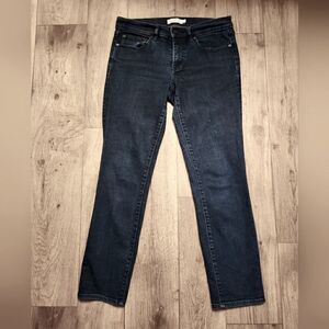 Tory Burch Cropped Skinny Jeans Denim Dark Wash Size 28